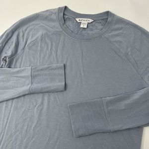 Athleta Mindset Sweatshirt Top Blue Size Small‎ Soft Stretchy Cozy Modal Blend
